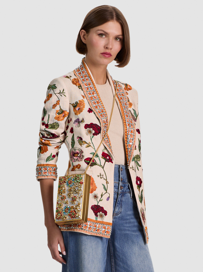 KAYLA EMBELLISHED CLUTCH - NATURAL/MULTI image 1 - ALICE + OLIVIA