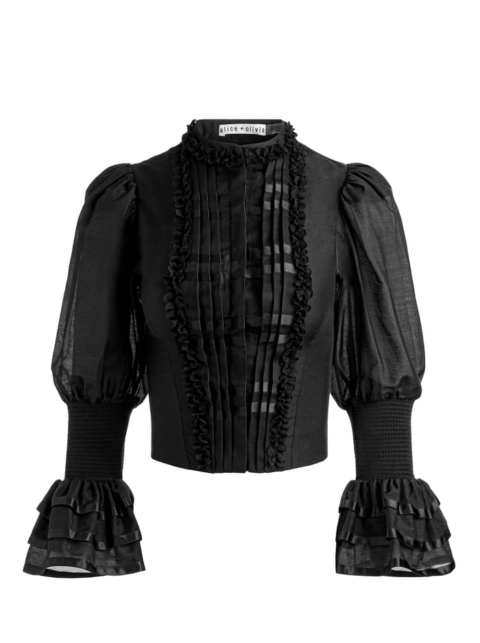 VICKY BLOUSE - BLACK image 5 - Alice And Olivia