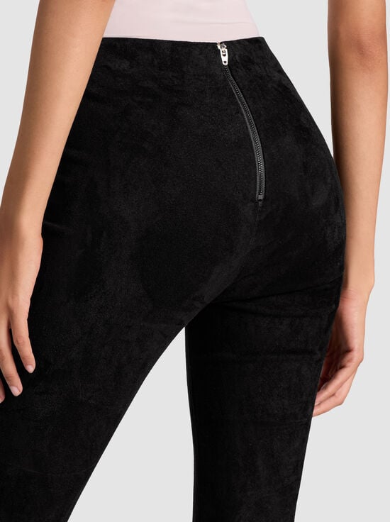 BLACK-LENNOX SUEDE LEGGING