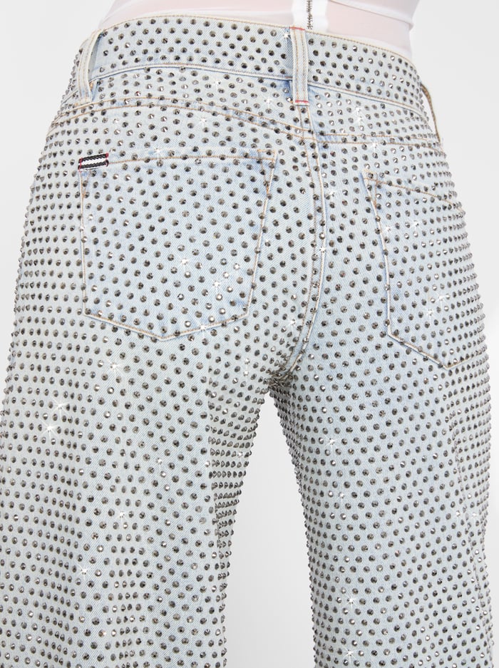 TRISH EMBELLISHED JEAN - SIERRA LIGHT BLUE image 3 - Alice And Olivia