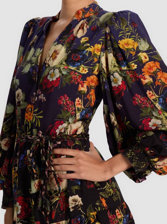 MAGIC GARDEN GRADIENT-ANTONETTE MINI DRESS