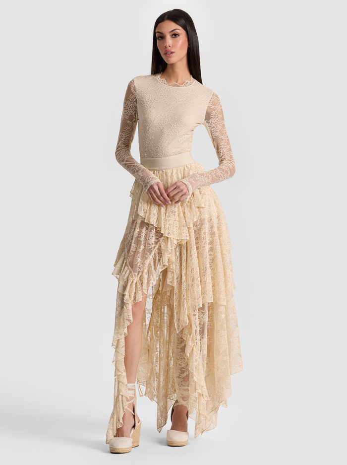 TAEYN LACE BODYSUIT - BISCOTTI image 1 - Alice And Olivia