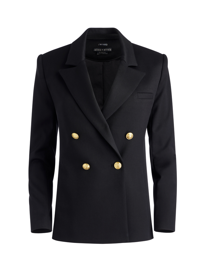 ANTHONY DOUBLE BREASTED BLAZER - BLACK image 5 - Alice And Olivia