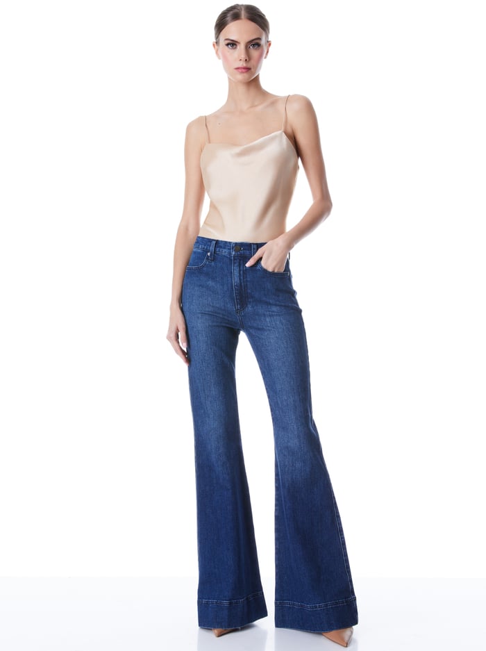 HARMON SLIP TANK - ALMOND image 2 - Alice And Olivia