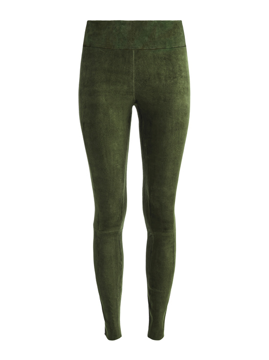 DARK OLIVE-OLIVIA SUEDE LEGGING