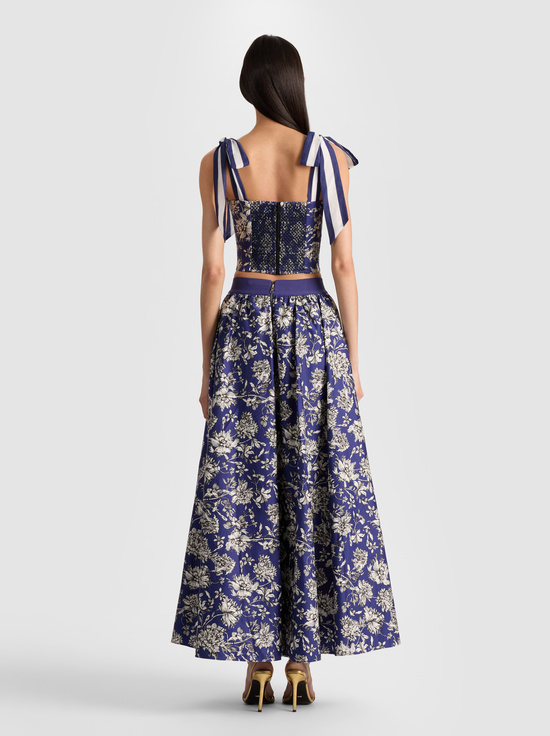 BLOOMING WILD INDIGO-BLANCA TOP