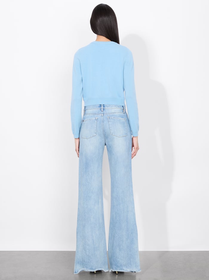 DOLLIE CASHMERE CARDIGAN - MINERAL BLUE image 2 - Alice And Olivia