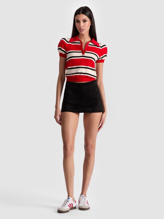 PERFECT RUBY MULTI-RAMONA STRIPED PULLOVER