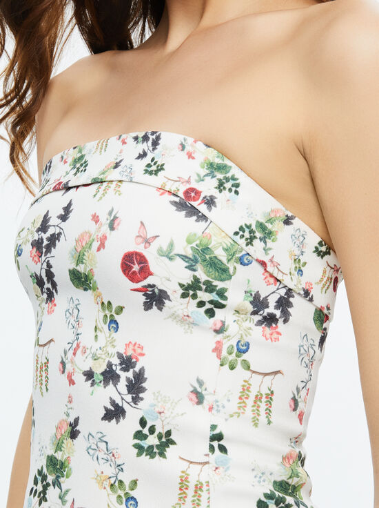 BLUSH KISS VANILLA-KELLY SQUARE BUST MINI DRESS