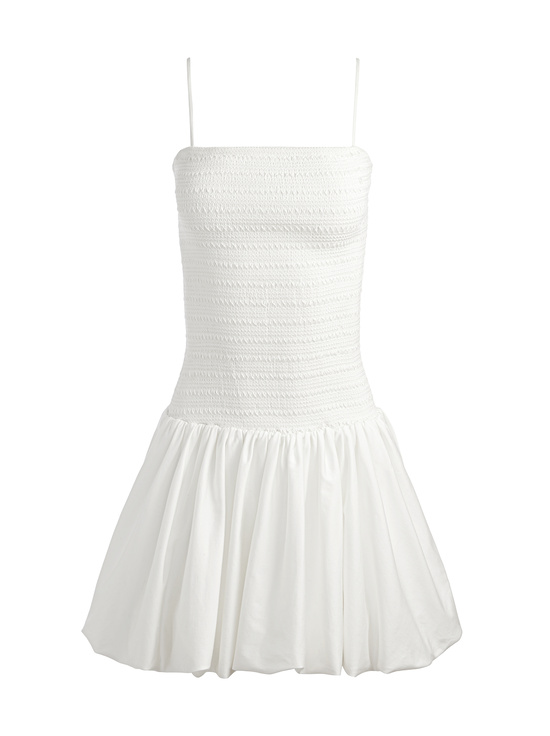 OFF WHITE-ARDEN DROP WAIST MINI DRESS