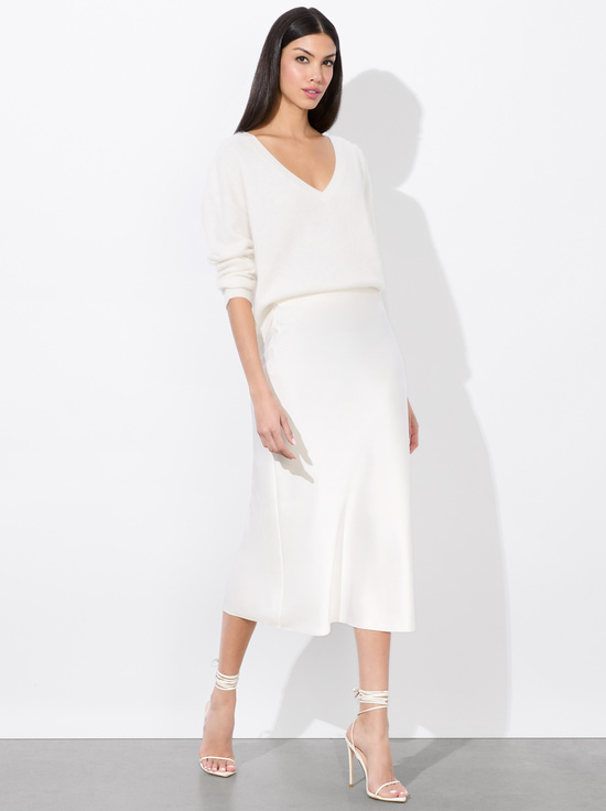 OFF WHITE-MAEVE SLIP SKIRT