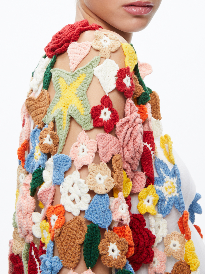 FAWN COLLAGE CARDIGAN - MULTI image 3 - Alice And Olivia