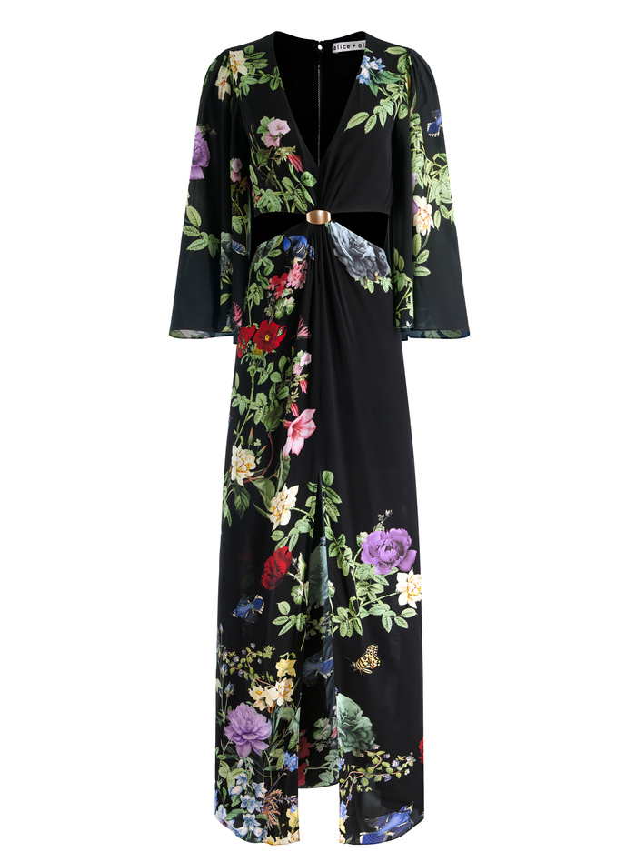 GEORGIANA MAXI DRESS - VENUS FLORAL image 5 - Alice And Olivia