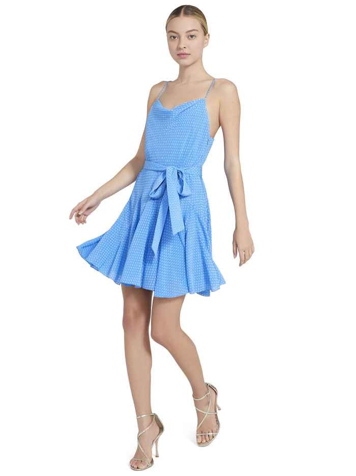 WEBBER COWL NECK MINI DRESS - PARADISE image 4 - Alice And Olivia