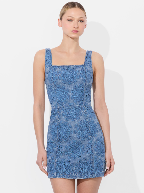 AVERY BLUE-MARYANN DENIM DRESS