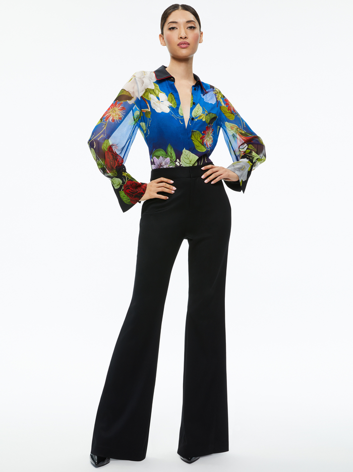 WAN BUTTON DOWN BLOUSE - LUNCH DATE image 2 - Alice And Olivia