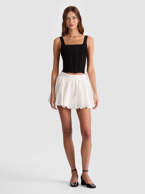 OFF WHITE-AGNES BUBBLE SKORT