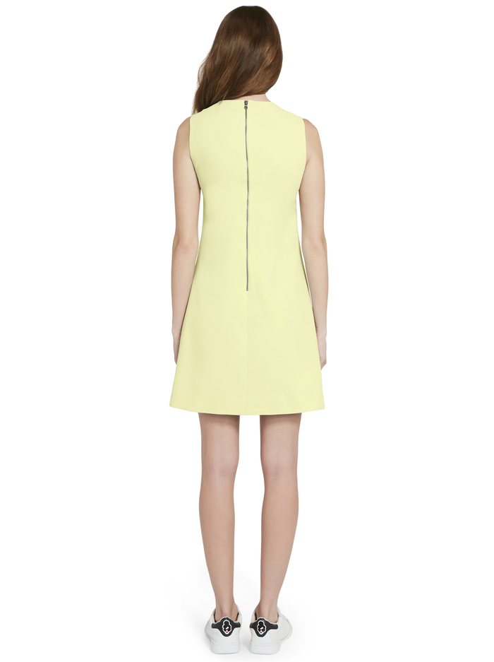 COLEY CREW NECK MINI DRESS - DAFFODIL image 3 - Alice And Olivia