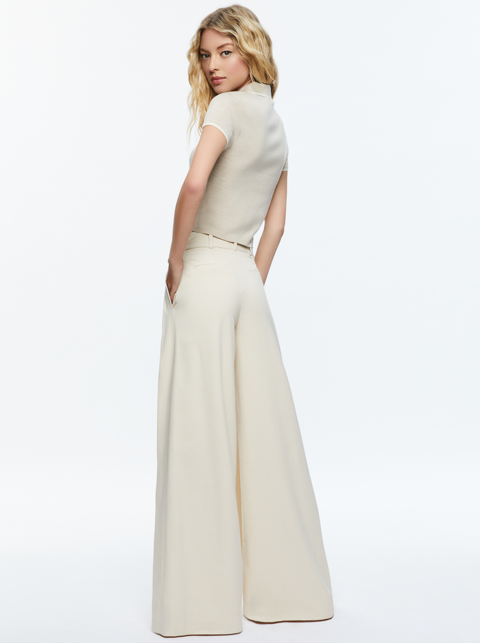 MEDA POLO - OATMEAL HEATHER/SOFT WHITE image 2 - Alice And Olivia