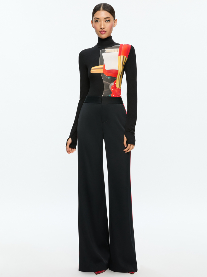A+O X TOM WESSELMANN DELAINA LONG SLEEVE TURTLENECK TOP - STILL LIFE image 4 - Alice And Olivia