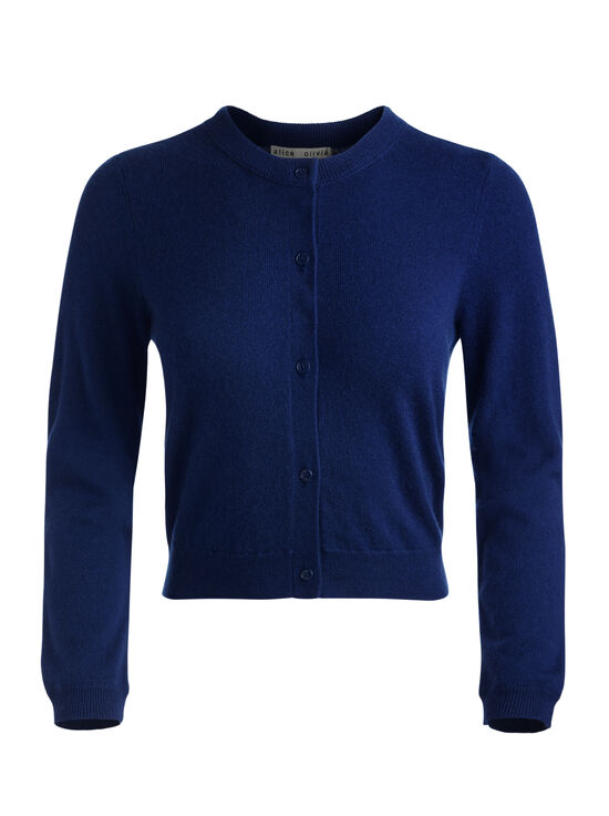 INDIGO-DOLLIE CASHMERE CARDIGAN