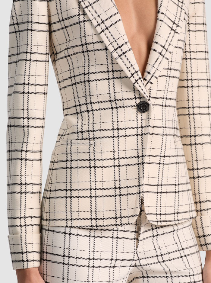 RYDER SLIM BLAZER - COOL GIRL PLAID image 3 - ALICE + OLIVIA