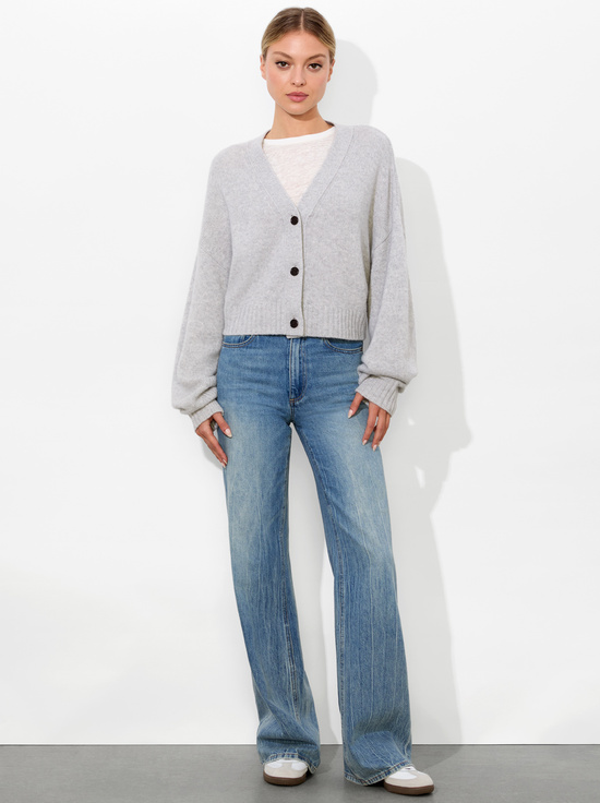 STORM GREY HEATHER-ATTICUS CARDIGAN
