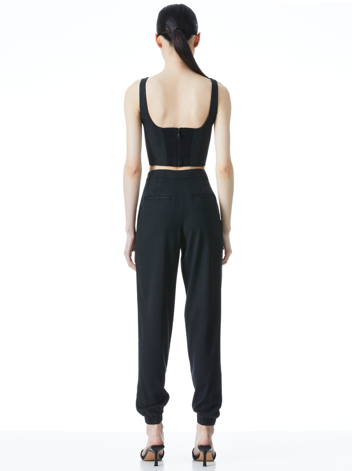 BRESLIN BONED CORSET TOP - BLACK image 1 - Alice And Olivia