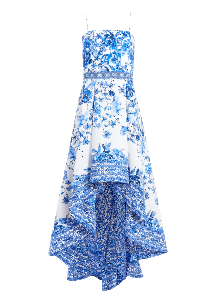 FLORENCE HIGH LOW GOWN - FORGET ME NOT MULTI image 5 - Alice And Olivia
