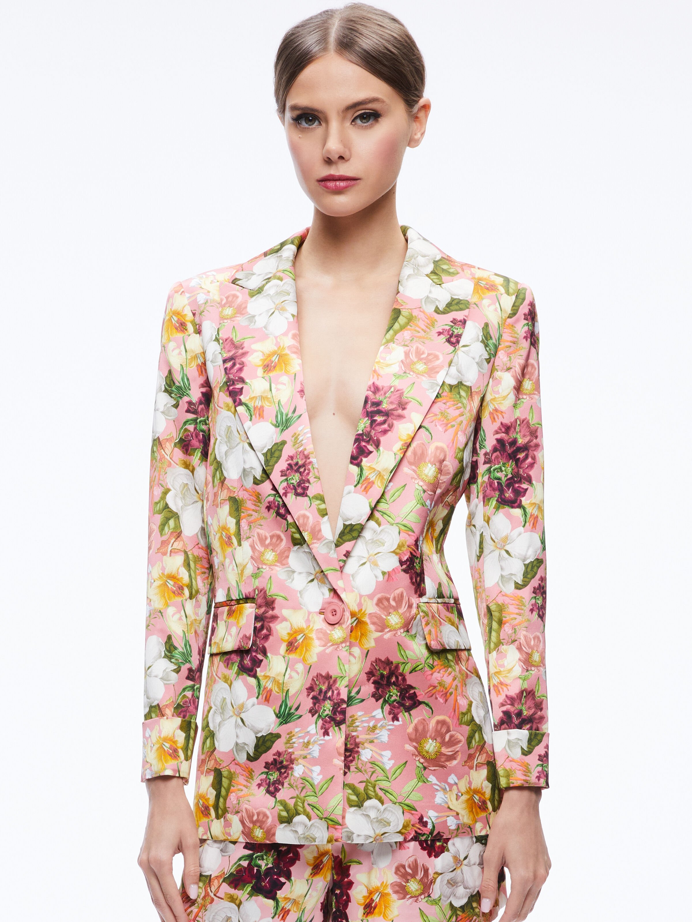Alice and olivia pink coat store