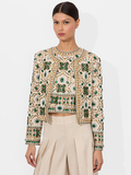 KIDMAN EMBELLISHED JACKET - OFF WHITE MULTI