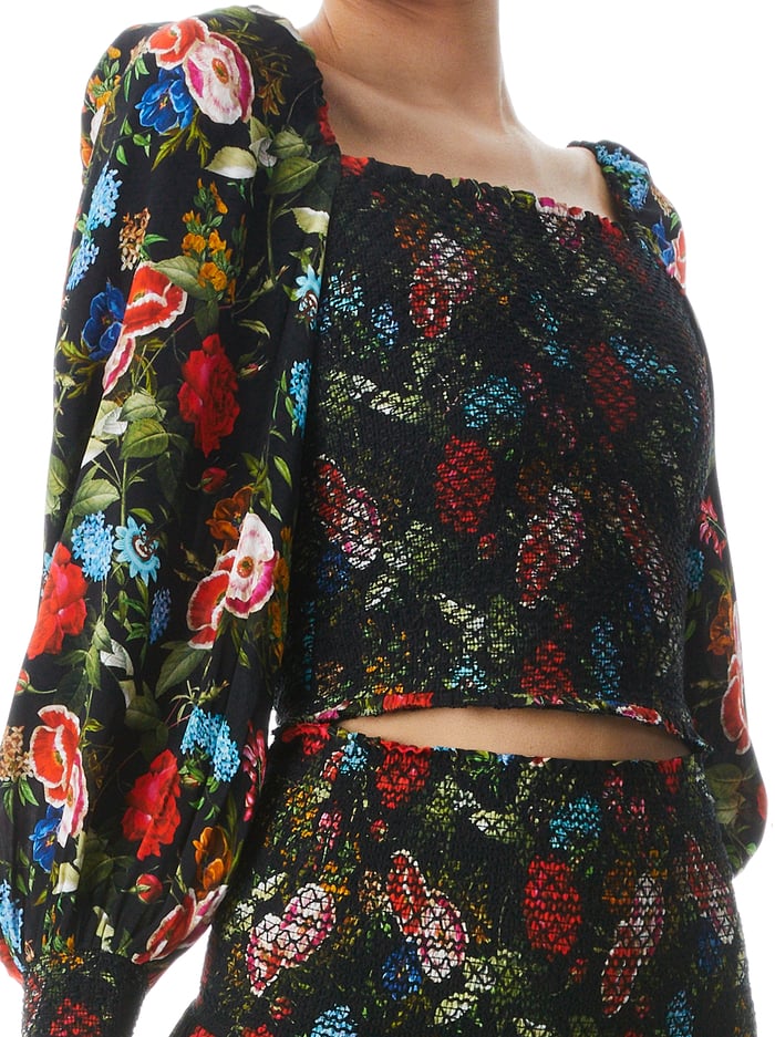 COOPER SMOCKED TOP - WILD AND FREE image 3 - Alice And Olivia