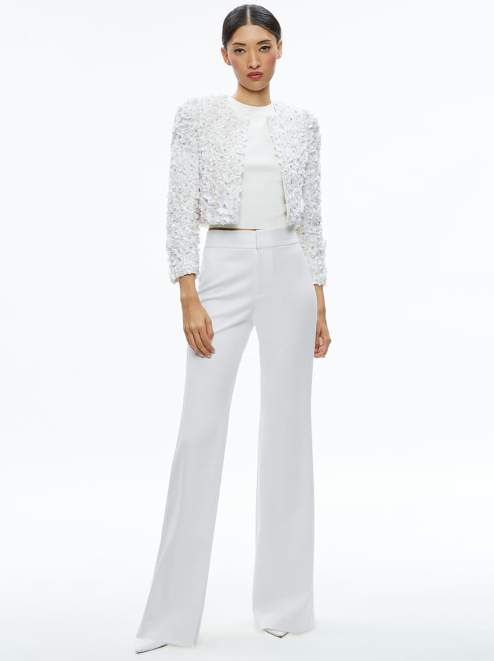 LORNA EMBELLISHED CROPPED JACKET - OFF WHITE image 4 - Alice And Olivia