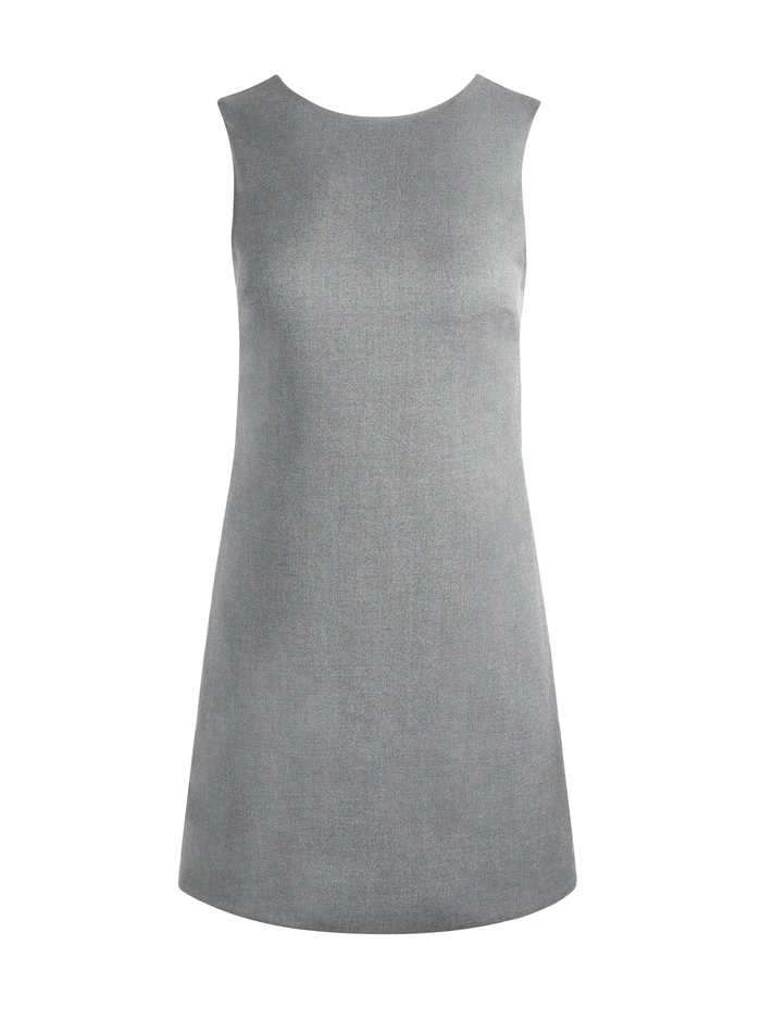 COLEY MINI DRESS - SHADOW GREY/CHARCOAL MELANGE image 5 - Alice And Olivia