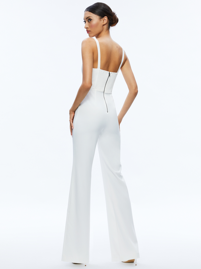 NOVA CAPE JUMPSUIT - ECRU image 3 - Alice And Olivia