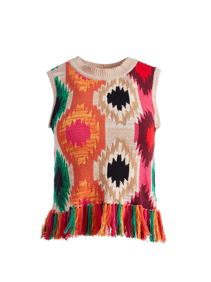 REVA FRINGE SHELL - MULTI image 5 - ALICE + OLIVIA