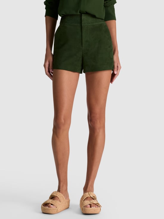 DARK FERN-CADY SUEDE SHORT