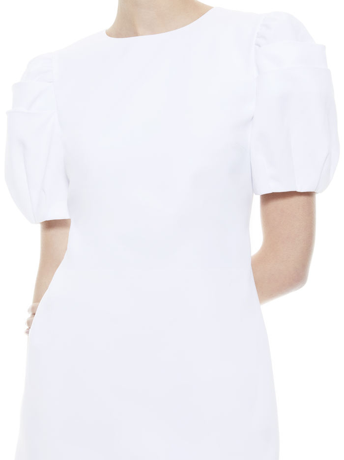 HANITA PUFF SLEEVE MINI DRESS - WHITE image 3 - Alice And Olivia