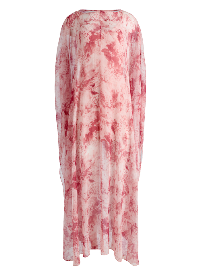 LINN CAPE MAXI DRESS - SEA BREEZE ENGLISH ROSE image 6 - ALICE + OLIVIA