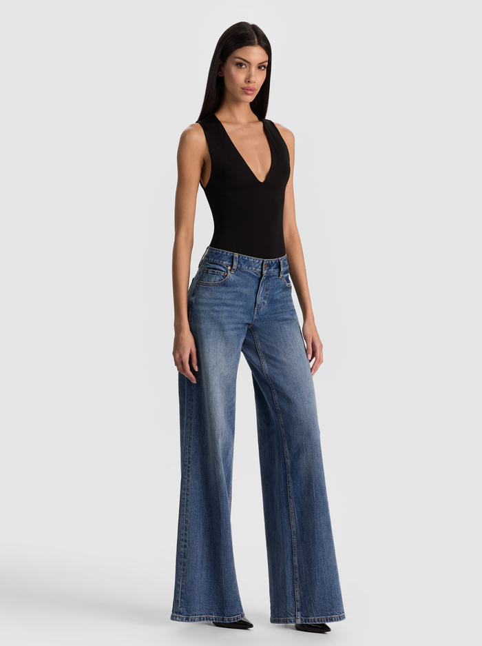 OLEA BODYSUIT - BLACK image 4 - ALICE + OLIVIA