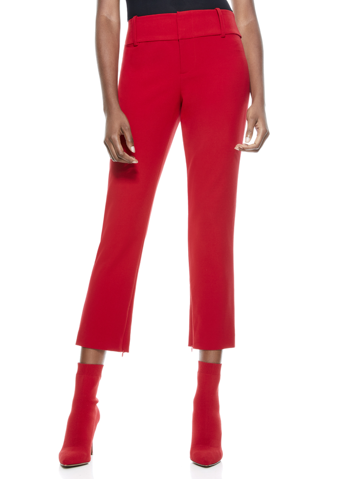 STACEY SLIM ANKLE PANT - RUBY image 1 - Alice And Olivia
