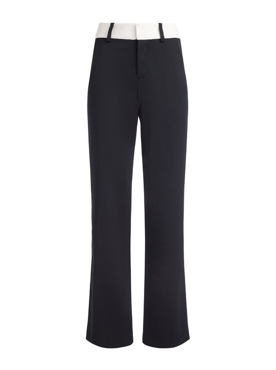 BLACK/OFF WHITE-ALEXANDER TROUSER
