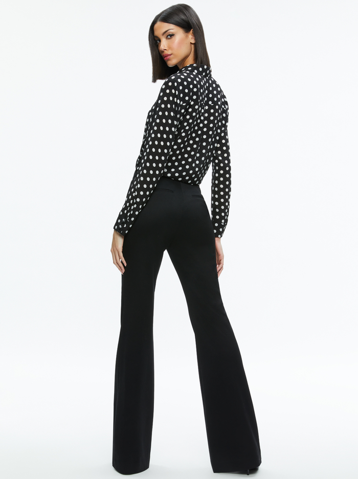 WILLA SILK BLOUSE - FANTASY DOT BLACK SM image 1 - Alice And Olivia
