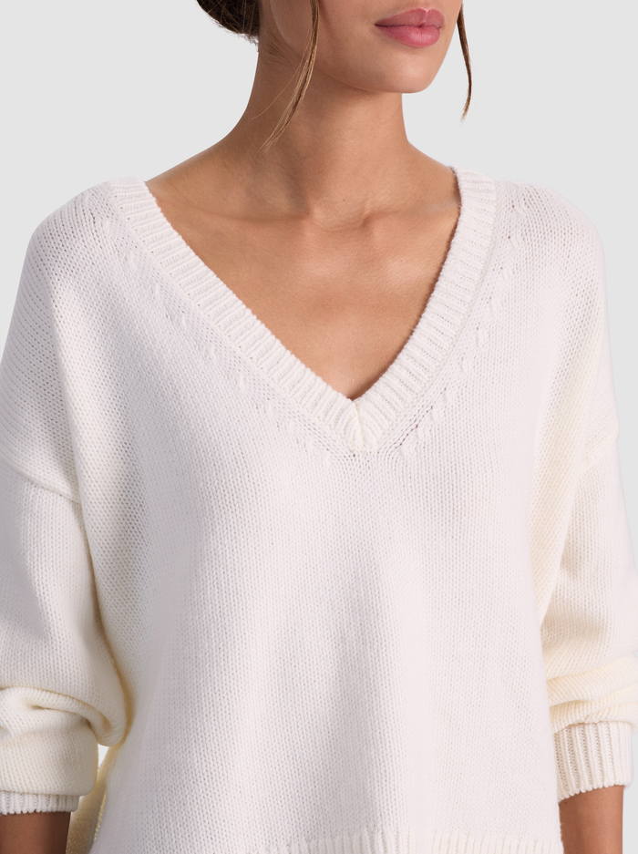 WILLIAMS WOOL PULLOVER - ECRU image 3 - ALICE + OLIVIA