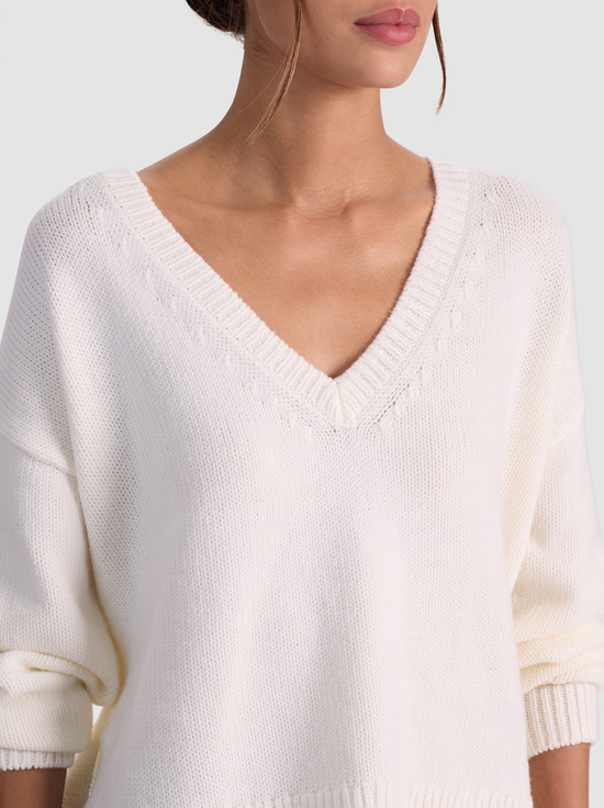 ECRU-WILLIAMS WOOL PULLOVER