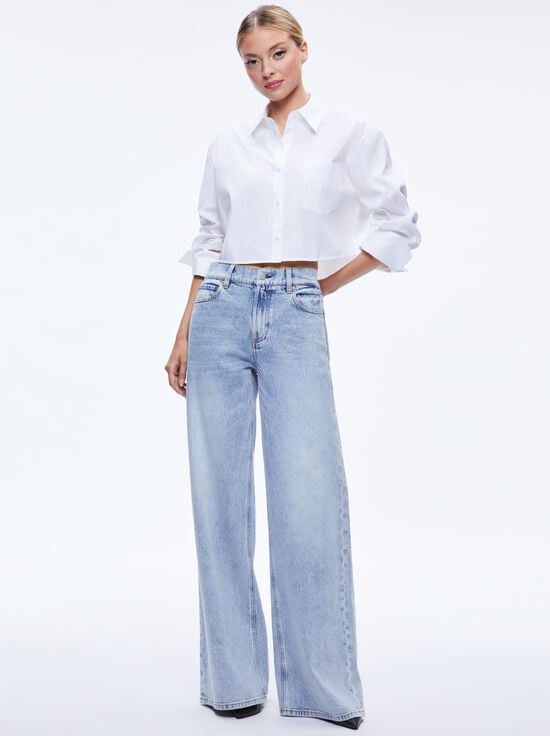 FINELY CROPPED BUTTON DOWN
