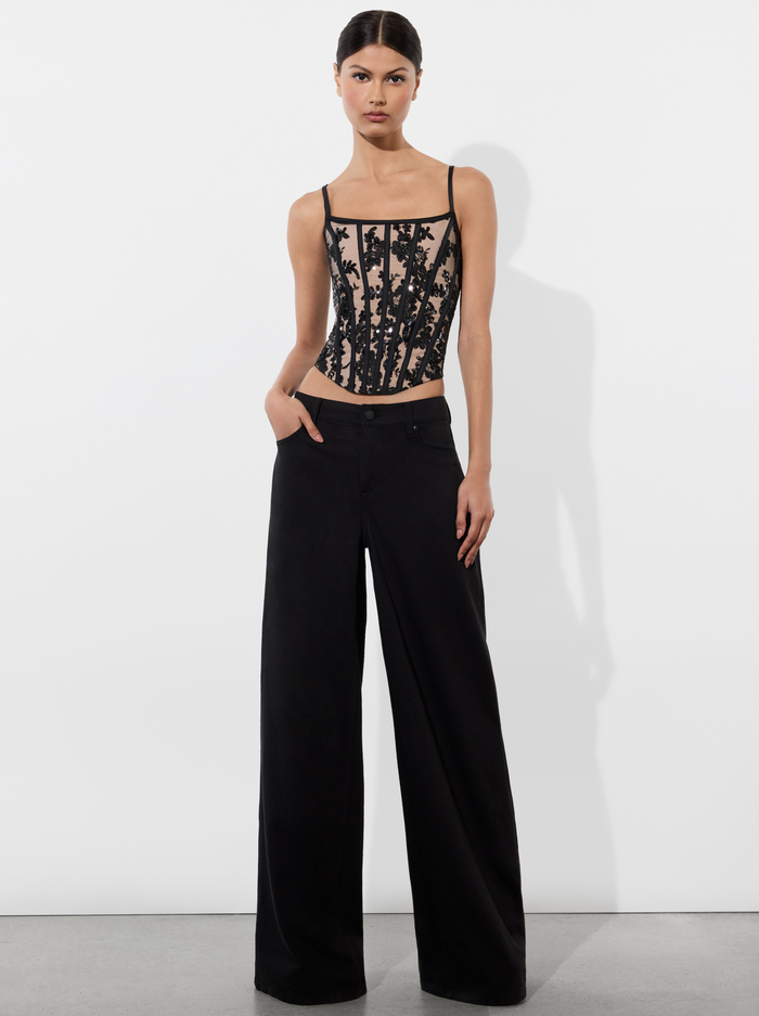 CRESSIDA CORSET - BLACK/ALMOND image 1 - Alice And Olivia