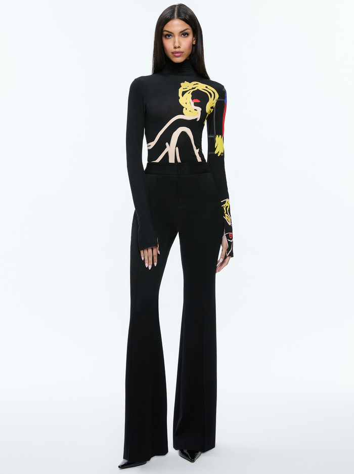 A+O X TOM WESSELMANN DELAINA LONG SLEEVE TURTLENECK TOP - NATURAL BEAUTY image 1 - Alice And Olivia