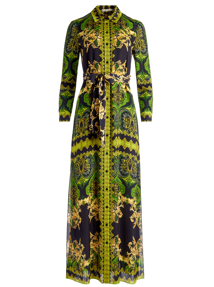 CHASSIDY MAXI SHIRT DRESS - RENDEZVOUS image 5 - Alice And Olivia