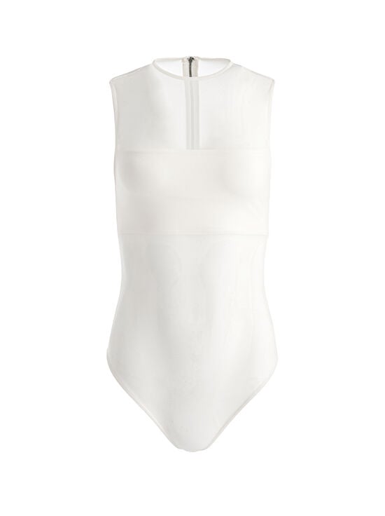 OFF WHITE-BANDEAU SLEEVELESS BODYSUIT